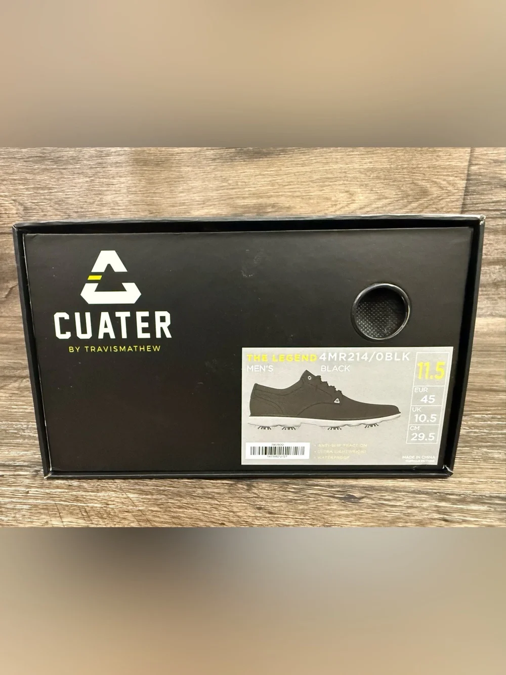 Travis Mathew Cuater The Legend 4MR214 Black Golf Shoes Men's Size 11.5‎